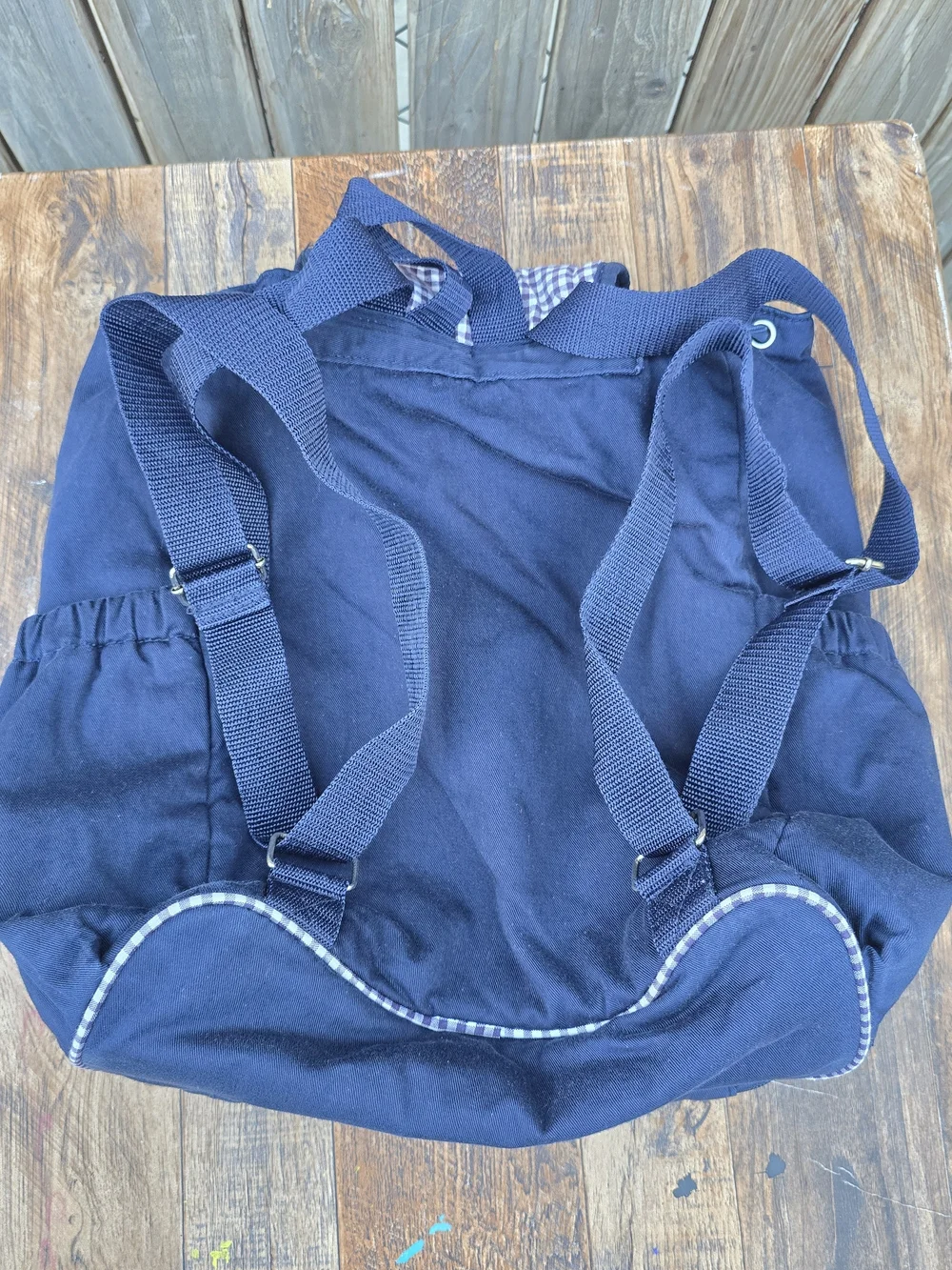 Navy blue diaper Mom Bag